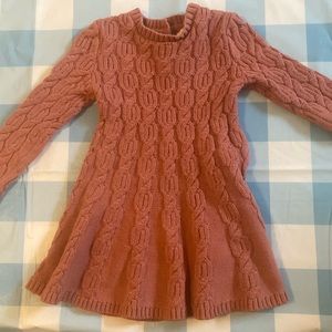 Baby Girl Knit Dress Long Sleeves Sweater Dress Toddler Fall Winter Outfit